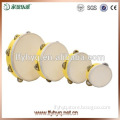 percussion tambourine with goatskin head single row jingles tambourine